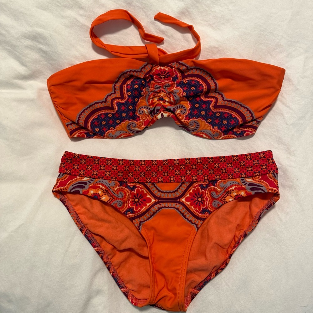 Prana Vibrant Orange Bikini Set